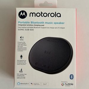 Motorola bluetooth speaker/ wireless charger